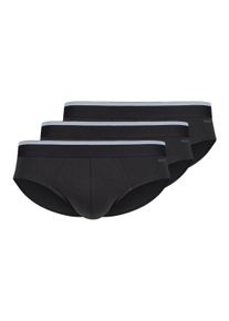 Slip Skiny "Slip Brasil-Slips Cotton Multipack 3er Pack", Herren, Gr. S, schwarz, Obermaterial: 95% Baumwolle CO. 5% Elasthan EL., Unterhosen Slip