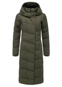 Wintermantel Ragwear "Wintermantel Pavla Long Soft YOUMODO", Damen, Gr. XL, gr&uuml;n (schwarz olive), Obermaterial: 100% Polyester PES. Obermaterial: Futter: 100% Polyester PES. 100% Polyester PES., M&auml;ntel Wintermantel
