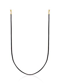 Schmuckset Elli "Schmuckzubeh&ouml;r Brillen-Kette Synthetisches Leder 925 Silber" Gr. 60, gold, Schmuck_Sets, Damen, Blacklist, Silber 925 (Sterlingsilber), Schmuckset