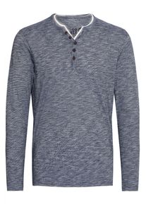 !Solid Longsleeve SOLID "Longsleeve SDBelagos", Herren, Gr. L, blau (insignia b), Obermaterial: 100% Baumwolle CO., Shirts Longsleeve
