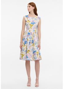 Blusenkleid Eterna "REGULAR FIT", Damen, Gr. 40_D_sl, blau, 100% Baumwolle, Kleider Blusenkleid