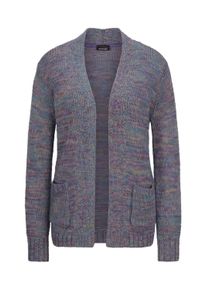 Strickjacke GOLDNER "Langarm Melange-Cardigan, flauschig", Damen, Gr. 42, bunt (bunt, gemustert), Obermaterial: 100% Polyacryl PAN., Modisch, Strickjacken Strickjacke, Melange-Optik