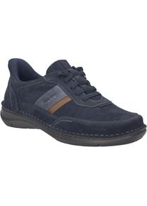 Schn&uuml;rschuh Josef Seibel "New Anvers 26, indigo-kombi", Damen, Gr. 46, blau (indigo, kombi), Obermaterial: 100% Rindsleder Leather cow., Schuhe Schn&uuml;rschuh