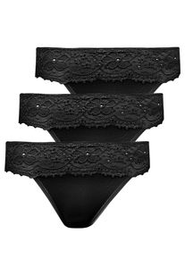 Jazz-Pants Slips Nina von C. "3er Pack Damen Jazzpant Millefleurs", Damen, Gr. 38, schwarz, Obermaterial: 52% Viskose CV. 40% Modal CMD. 8% Elasthan EL., Unterhosen Jazz-Pants Slips