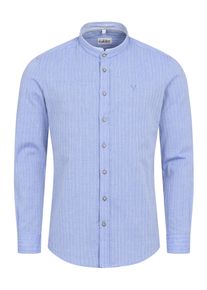 N&uuml;bler Trachtenhemd N&Uuml;BLER "Trachtenhemd langarm Patrick", Herren, Gr. XL, EURO, blau, Obermaterial: 100% Baumwolle CO., Hemden Trachtenhemd