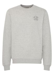 Rundhalspullover Blend "Rundhalspullover BHSweatshirt", Herren, Gr. M, grau (stone mix), Obermaterial: 55% Polyester PES. 45% Baumwolle CO., unifarben, Pullover Rundhalspullover