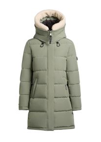 Steppmantel Khujo "Steppmantel Kelsi", Damen, Gr. XL, gr&uuml;n (muted gr&uuml;n), Obermaterial: 85% Polyester PES. 15% Baumwolle CO. Obermaterial: Futter: 100% Nylon NY. 100% Polyester PES., M&auml;ntel Steppmantel