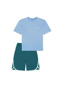 Schlafanzug Schiesser "Pyjama", Jungen, Gr. 164, bunt (blau), Obermaterial: 100% Baumwolle CO., Homewear-Sets Schlafanzug