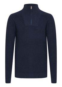 !Solid Troyer SOLID "Troyer SDReco", Herren, Gr. XXL, blau (insignia blau), Obermaterial: 70% Baumwolle CO recyc.. 30% Polyester Pol. recyc.., Pullover Troyer