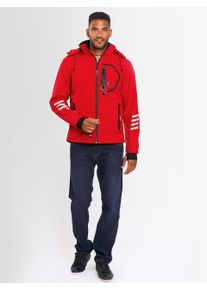 Softshelljacke Arctic Seven "Arctic Seven Herren Softshell Jacke &Uuml;bergangsjacke AS301", Herren, Gr. M, rot (rot, schwarz), Obermaterial: 96% Polyester PES. 4% Elasthan EL., Jacken Softshelljacke