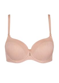 Schalen-BH LISCA "Schalen BH Gracia", Damen, Gr. 80, Cup H, beige (peach champagne), Stoff, Obermaterial: 81% Polyamid PA. 16% Elasthan EL. 3% Polyester PES., BHs Schalen-BH