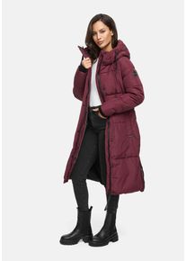 Winterjacke Marikoo "Marikoo Michikoo Damen Winterjacke gesteppt N082", Damen, Gr. XL, rot (wine), Obermaterial: 100% Polyester PES., Jacken Winterjacke