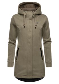 Kapuzensweatjacke Ragwear "Sweatjacke Letti Bonded", Damen, Gr. XL, braun (mocca24), Obermaterial: 100% Polyester PES. Futter: 100% Polyester PES., Sweatjacken Kapuzensweatjacke
