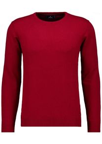 Rundhalspullover Ragman, Herren, Gr. 54, rot, Strick, 95% Baumwolle 5% Cashmere, Rundhals, Pullover Rundhalspullover