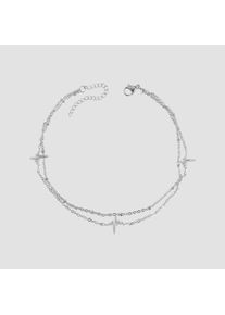 Adelia&acute;s Armband ADELIA&acute;S "Damen Armband &iquest; Herz aus Edelstahl 24 cm" Gr. 24, silber, Armb&auml;nder, Damen, Edelstahl, Armband