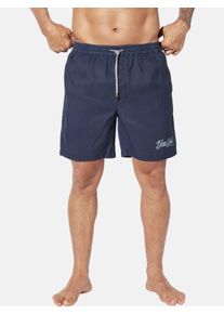 Badeshorts Jan Vanderstorm "Badeshorts ANWIK", Herren, Gr. 5XL, weit, blau (dunkelblau), Obermaterial: 100% Polyester COOLMAX PES(Coolmax)., Badehosen Badeshorts
