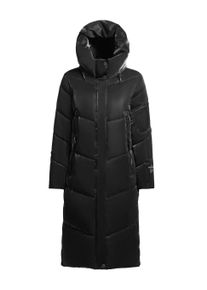 Wintermantel Khujo "Wintermantel Pulset Shiny", Damen, Gr. XXL, schwarz, Obermaterial: 100% Polyester PES. Obermaterial: Futter: 100% Nylon NY. 100% Polyester PES., M&auml;ntel Wintermantel