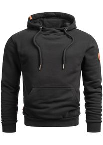 Kapuzenpullover Alessandro Salvarini "Alessandro Salvarini Herren Hoodie AS294", Herren, Gr. L, schwarz, Obermaterial: 65% Baumwolle CO. 35% Polyester PES., Sweatshirts Kapuzenpullover