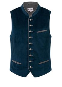 N&uuml;bler Trachtenweste N&Uuml;BLER "Trachtengilet Kurt", Herren, Gr. 50, blau, Obermaterial: 100% Polyester PES. 100% Polyester PES., Westen Trachtenweste