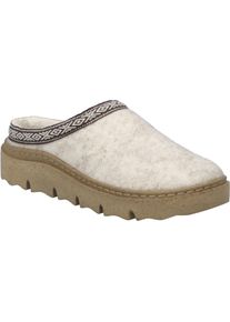 Hausschuh Josef Seibel "Carmaux 06, natur-kombi", Damen, Gr. 42, beige (natur, kombi), Obermaterial: 100% Textilmaterial TEXMAT., Schuhe Hausschuh