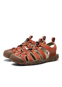 Sandale Keen "CLEARWATER CNX", Damen, Gr. 43, burnt brick, safari, Synthetik, Schuhe Sandale, waschbar,schnelltrocknend, Zehenschutz, sto&szlig;d&auml;mpfend