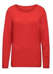 Strickpullover GOLDNER "Kurzgr&ouml;&szlig;e Kaschmirpullover mit U-Boot Ausschnitt", Damen, Gr. 22, rot (hagebutte), Obermaterial: 100% Kaschmir WS., figurumspielend, Rippe, Pullover Strickpullover, keine/nicht relevant
