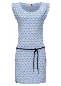 Sommerkleid Ragwear "Sommerkleid Tag Chevron Intl.", Damen, Gr. XL, N-Gr, blau, Obermaterial: 95% Baumwolle CO. 5% Elasthan EL., Kleider Sommerkleid