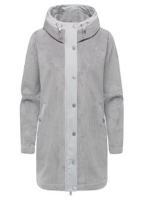 Kurzmantel Ragwear "Kurzmantel Cousy Bonded YOUMODO", Damen, Gr. XS, grau (ash), Obermaterial: 91% Polyester PES. 9% Elasthan EL., M&auml;ntel Kurzmantel