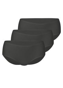 Hipster Anita "3er Pack Hipster Essential", Damen, Gr. SM, schwarz, Stoff, Obermaterial: 80% Polyamid PA. 20% Elasthan EL., Unterhosen Hipster