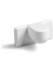 Magnethalter f&uuml;r Sichtschutz LICHTBLICK ORIGINAL, wei&szlig;, B:4,5cm H:2cm, Kunststoff, Metall, Sichtschutzbefestigungen, Magnethalter f&uuml;r Sichtschutz