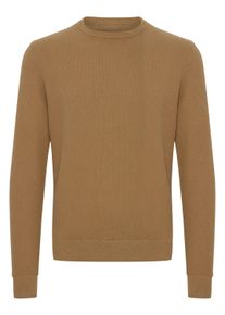 Rundhalspullover Casual Friday "Strickrundhalspullov CFKarlo", Herren, Gr. XL, braun (ermine), Obermaterial: 100% Baumwolle CO., Pullover Rundhalspullover