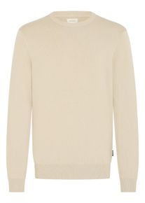 Strickfleece-Pullover Blend "Strickpullover BHDAN", Herren, Gr. L, grau (plaza taupe), Obermaterial: 70% Viskose CV. 30% Nylon NY., Pullover Strickfleece-Pullover