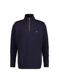 Sweatshirt Gant "Sweatshirt Regular Shield Half Zip Sweat", Herren, Gr. L, blau, Obermaterial: 87% Baumwolle CO. 13% Polyester PES., Sweatshirts Sweatshirt