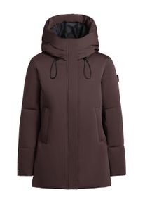 Kurzmantel Khujo "Kurzmantel Allap", Damen, Gr. XL, lila (moody plum), Obermaterial: 55% Baumwolle CO. 45% Polyester PES. Obermaterial: Futter: 100% Nylon NY. 100% Polyester PES., M&auml;ntel Kurzmantel