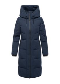 Steppmantel Navahoo "Steppmantel Schokokuss XIV", Damen, Gr. S, blau (navy), Obermaterial: 92% Nylon NY. 8% Elasthan EL. Obermaterial: Futter: 100% Polyester PES. 100% Polyester PES., M&auml;ntel Steppmantel