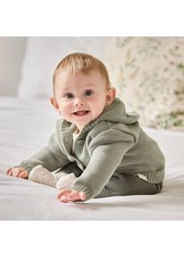 Strickjacke MaxiMo, Jungen, Gr. 62/68, tee, Feinstrick, Obermaterial: 100% Baumwolle, Strickjacken Strickjacke