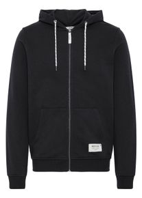 Kapuzensweatjacke INDICODE "Kapuzenfleecejacke IDPlayno", Herren, Gr. L, schwarz, Obermaterial: 60% Baumwolle CO. 40% Polyester PES., Pullover Kapuzensweatjacke