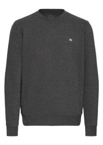 Longpullover Kronstadt "Sweater KSRichards", Herren, Gr. M, grau (charcoal mix), Obermaterial: 60% Baumwolle CO. 40% Polyester PES., Pullover Longpullover