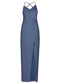 Abendkleid Vera Mont "Abendkleid figurbetont", Damen, Gr. 40, EURO, blau (blau stone), 81% Polyamid PA. 19% Elasthan EL., Kleider Abendkleid