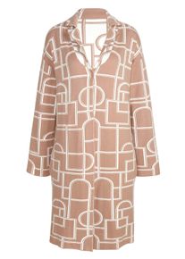 Langmantel Alba Moda "Strickmantel Strickmantel", Damen, Gr. 40, wei&szlig; (natur, sanftes wei&szlig;), Obermaterial: 50% Viskose CV. 28% Polyester PES. 22% Polyamid PA., Modern, normal, M&auml;ntel Langmantel