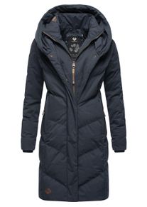 Steppmantel Ragwear "Steppmantel Natalka", Damen, Gr. 5XL, blau (navy22), Obermaterial: 100% Polyester PES. Obermaterial: Futter: 100% Polyester PES. 100% Polyester PES., M&auml;ntel Steppmantel