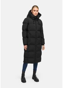 Winterjacke Marikoo "Marikoo Tikoraa Damen lange Winterjacke Steppjacke N102", Damen, Gr. M, schwarz, Obermaterial: 100% Polyester PES., Jacken Winterjacke