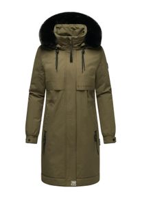 Kurzmantel Navahoo "Kurzmantel Kaltwetterretter 14", Damen, Gr. XL, gr&uuml;n (olive forest), Obermaterial: 55% Nylon NY. 45% Baumwolle CO. Obermaterial: Futter: 100% Polyester PES. 100% Polyester PES., M&auml;ntel Kurzmantel