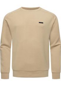 Sweater Ragwear "Sweatshirt Xaavi", Herren, Gr. XXL, beige (sand), Obermaterial: 47% Modal CMD. 47% Polyester PES. 6% Elasthan EL., Sweatshirts Sweater