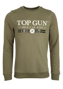 Sweatshirt Top Gun "Sweatshirt TG202011129", Herren, Gr. 3XL, gr&uuml;n (olive), Obermaterial: 50% Baumwolle CO. 50% Polyester COOLMAX PES(Coolmax)., Sweatshirts Sweatshirt