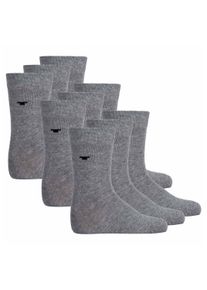 Kurzsocken Tom Tailor "Socken 9er Pack", M&auml;dchen, Gr. 31-34, grau, Obermaterial: 77% Baumwolle CO. 20% Polyamid PA. 3% Elasthan EL., Socken Kurzsocken
