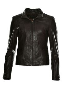 Lederjacke JCC "Lederjacke 31020357", Damen, Gr. 46, braun, Obermaterial: 100% Lammnappaleder LANA. Futter: 100% Polyester PES., Jacken Lederjacke