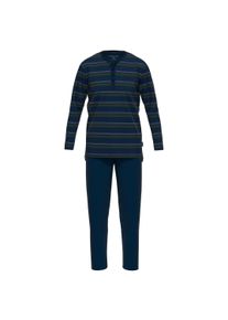 Schlafanzug Tom Tailor "Pyjama Pyjama lang", Herren, Gr. M, bunt (dunkelblau, gr&uuml;n), Obermaterial: 100% Baumwolle CO., Homewear-Sets Schlafanzug