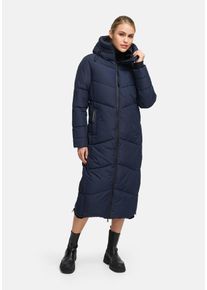 Winterjacke Marikoo "Marikoo Firella Damen Winter Steppmantel Winterjacke Parka N065", Damen, Gr. XXL, blau (navy), Obermaterial: 100% Polyester PES., Jacken Winterjacke