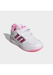 Sneaker adidas Sportswear "TENSAUR SPORT 3.0 CF K", M&auml;dchen, Gr. 37, cloud wei&szlig;, bliss pink, grau two, Synthetik, Textil, Schuhe Sneaker, mit Klettverschluss, f&uuml;r Kinder & Jugendliche